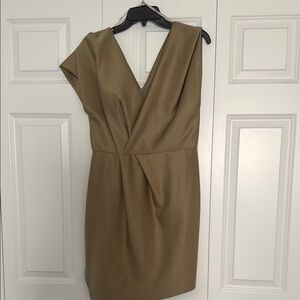 brown flowy midi dress Strapless Flowy Midi Dress